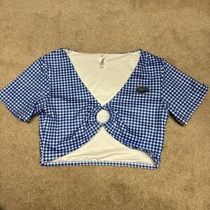 ZooZats Florida Gators Gingham Crop Top